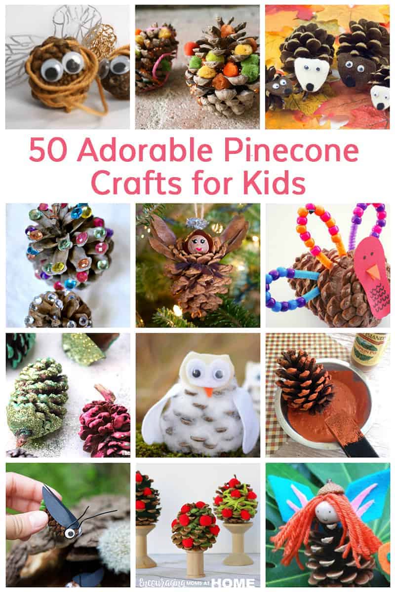 Easy Pine Cone Pumpkin Craft for Kids