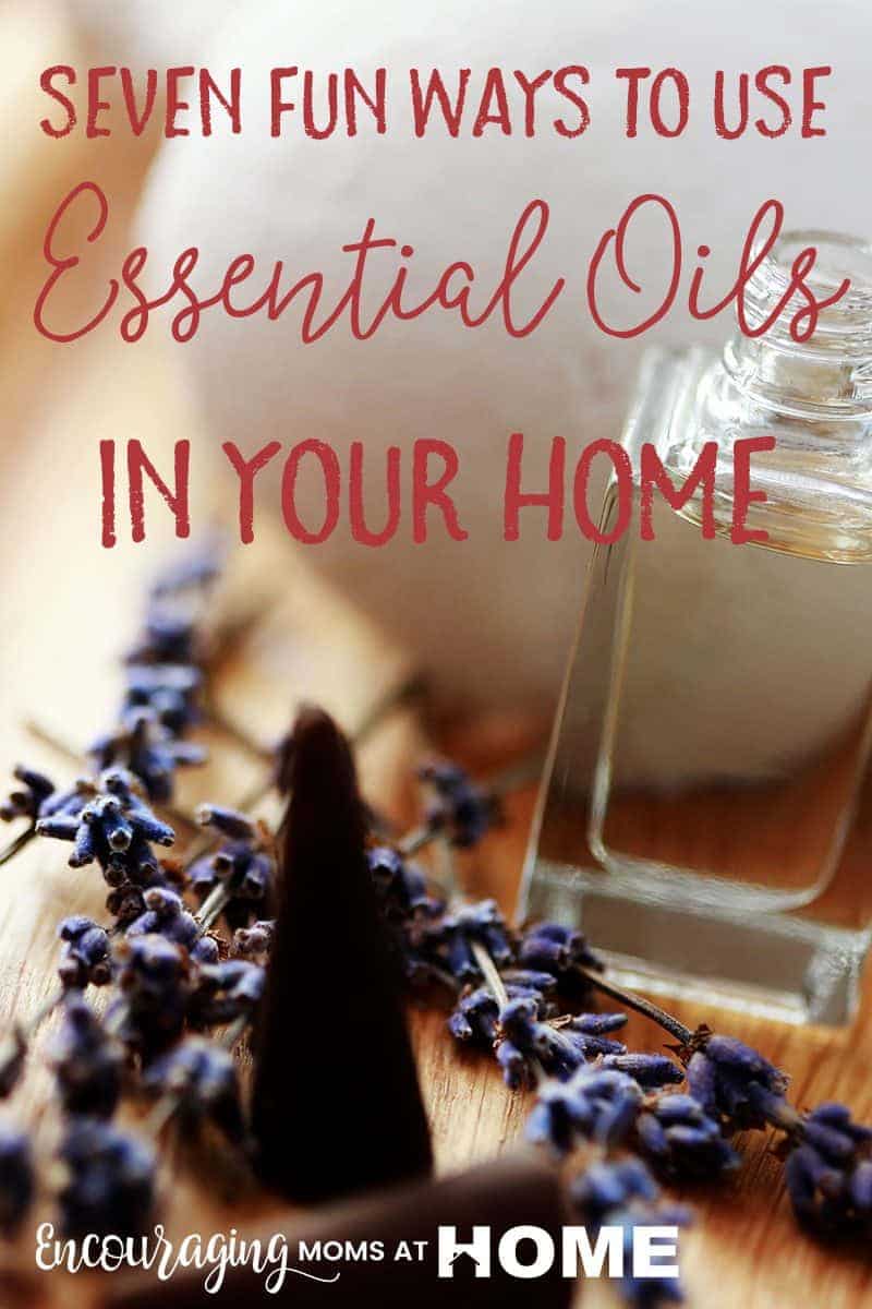 Seven fun ways to use essential oils in your home instead of using a diffuser. Or in addition to using a diffuser. :) 