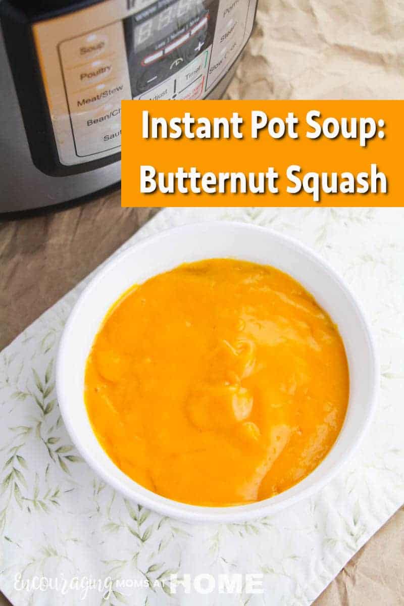 Instant Pot Butternut Squash Soup - perfect in the pressure cooker! #soup #fallsoup #instantpot #instantpotrecipes