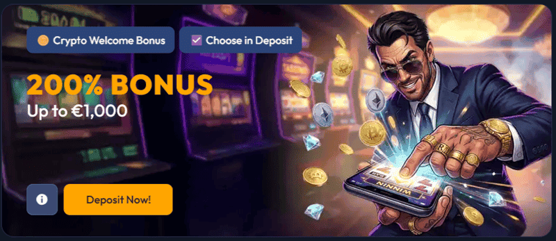 Spinhub 200% Crypto Welcome Bonus 