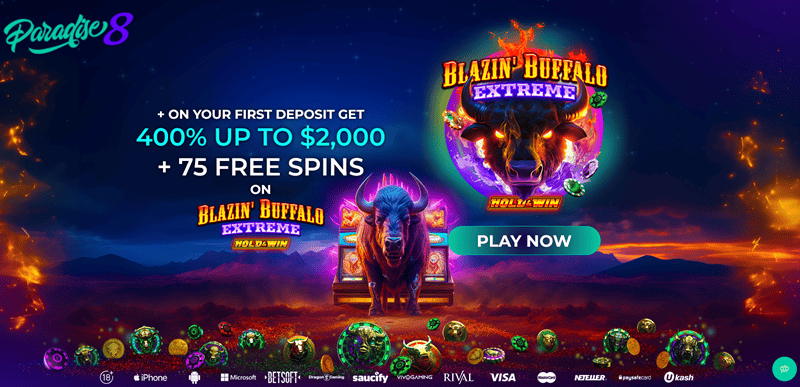 Paradise 8 Exclusive Welcome Bonus 