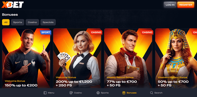X3bet Promo Codes 
