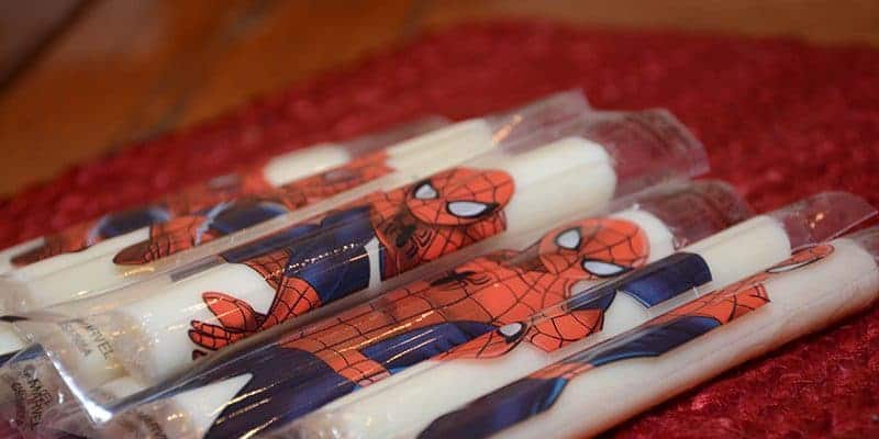 Marvel® string cheese on a table
