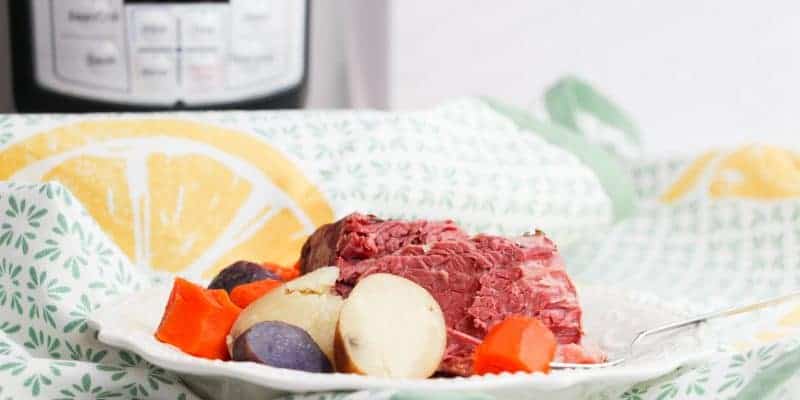 Image: how to cook corned beef in an Instant Pot