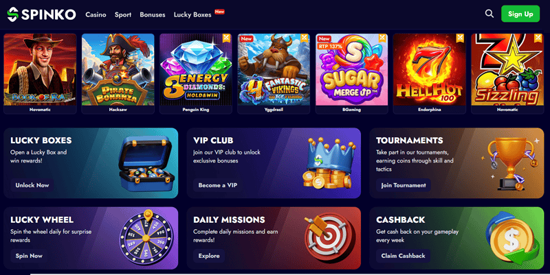 Spinko Free Spins Code 