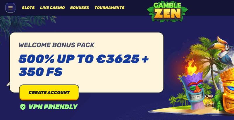 Gamblezen Casino Welcome Offer 