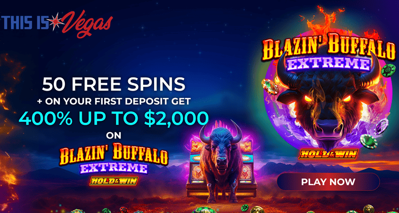 Exclusive 400% welcome bonus and 50 free spins 