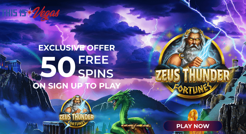 Exclusive 50 free spins on Zeus Thunderer 