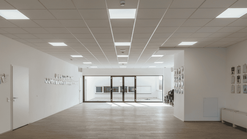 ứng dụng đèn panel tấm FK-PN14DIM-300×300 18W