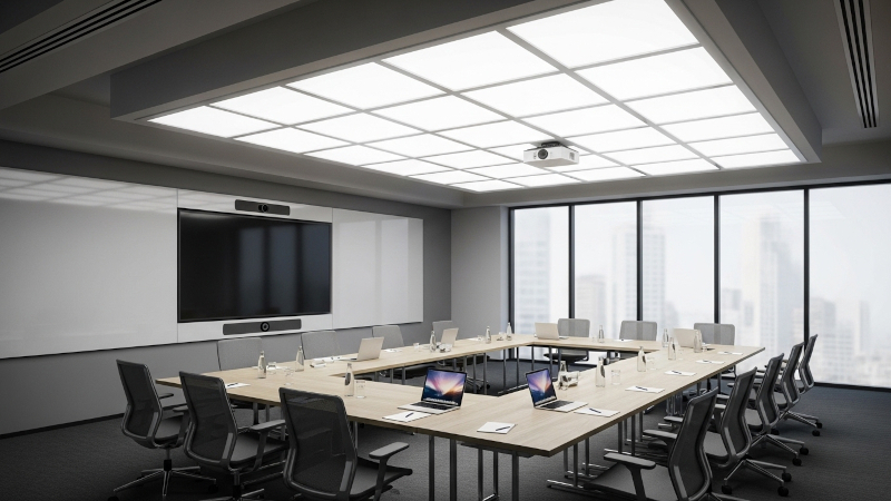 ứng dụng đèn panel tấm FK-PN11DIM-300X300 18W