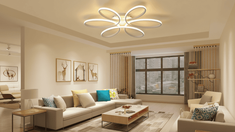 Ứng đụng đèn ốp trần trang trí Flower OTF1067-2-87W