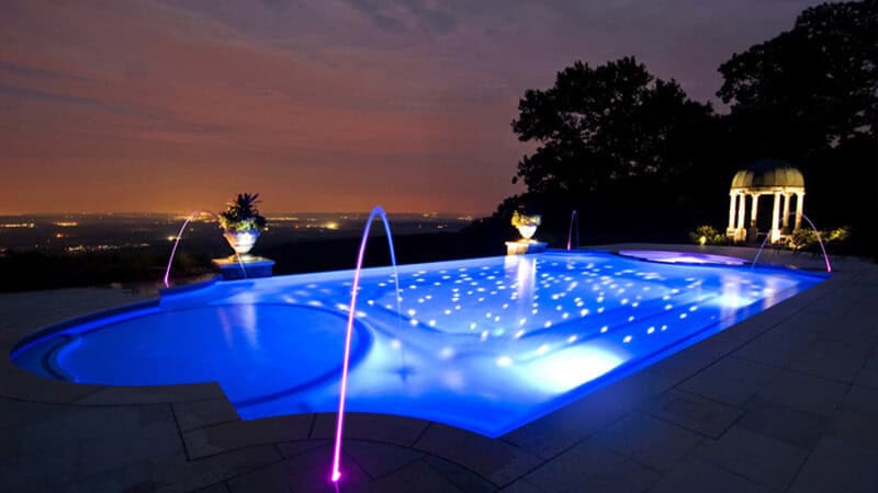 Đèn led âm nước Fawookidi lắp bể bơi