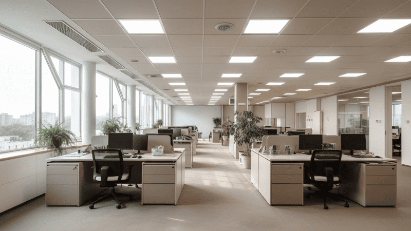 ứng dụng đèn Panel FK-PALBL6060 hình vuông