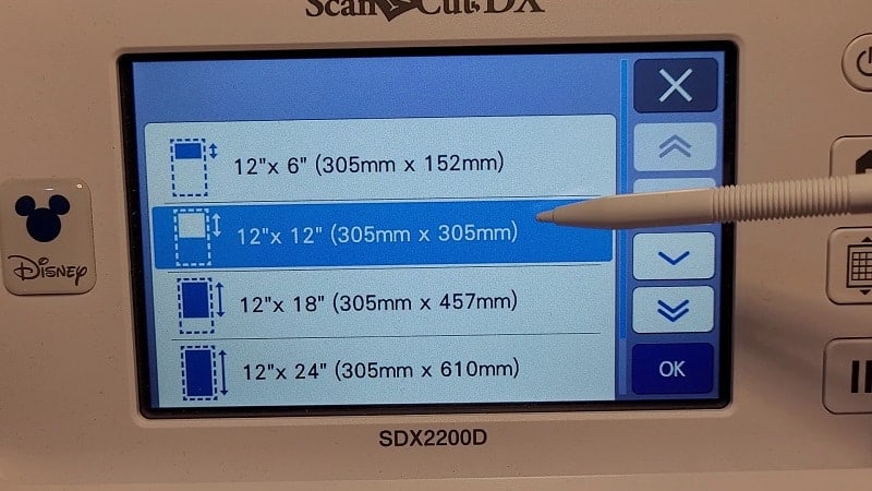 Choose the mat size to suit your scanning project