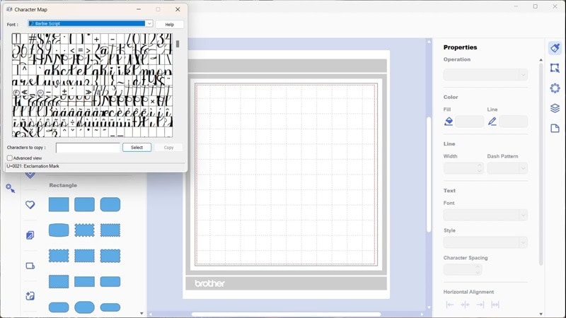 Showing the windows Character Map that is available on PC computers