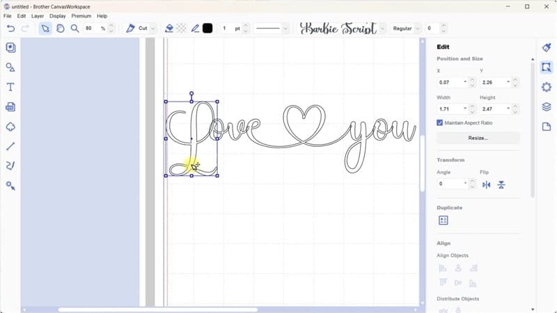 How to join the letter L to create contected lettering or wording