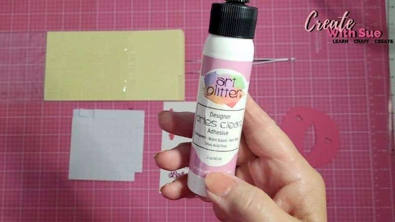 Art Glitter Glue used to glue the 9th birthday card together and add embellishments.
