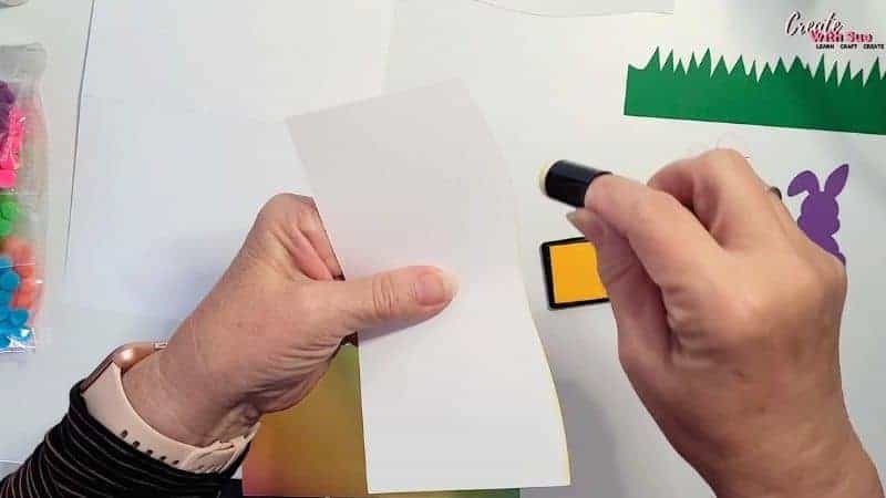 Ink the edges of the card to make them pop.