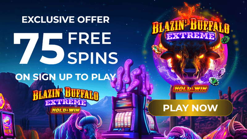 Get 75 free spins on Glazing Buffalo Slot 
