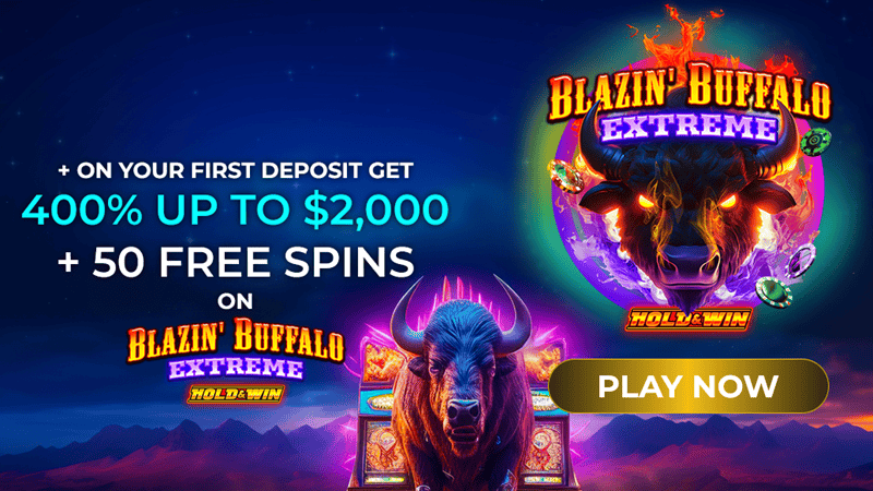 Get 400% up to $2,000 Welcome Bonus and 50 Free Spins 