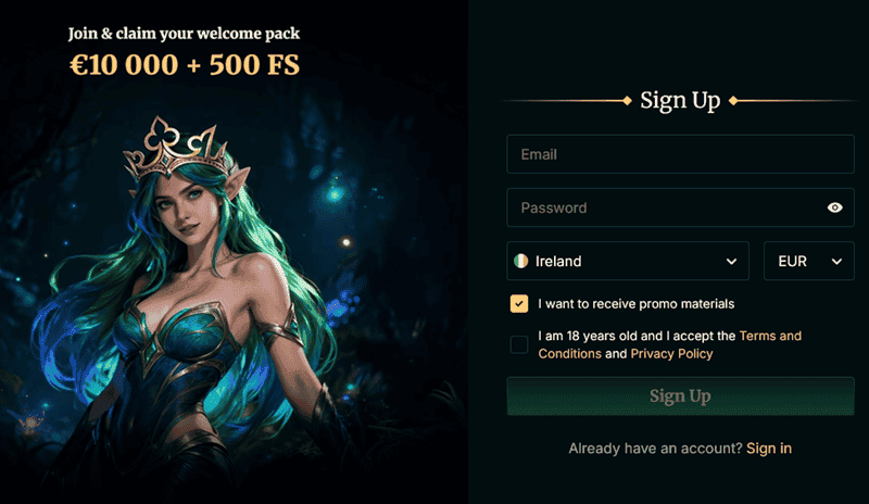 Fair Crown Sign Up Bonus 