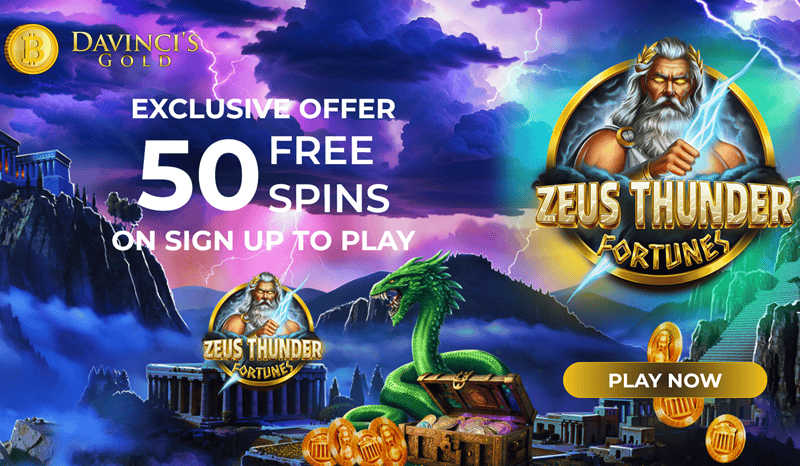 Claim 50 FS on Zeus Thunderer Fortunes 