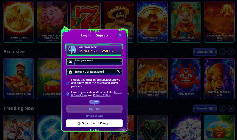 Claim Your Welcome Bonus 