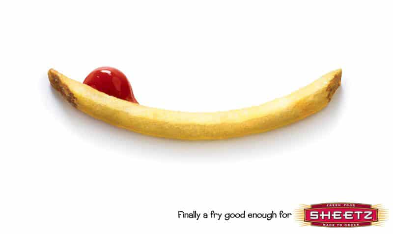 42+ Iklan Media Cetak Lucu Berbentuk Poster Marketing Super Kreatif 34 12. Iklan Televisi Lucu: Brand "Sheetz" - Design Erlistic