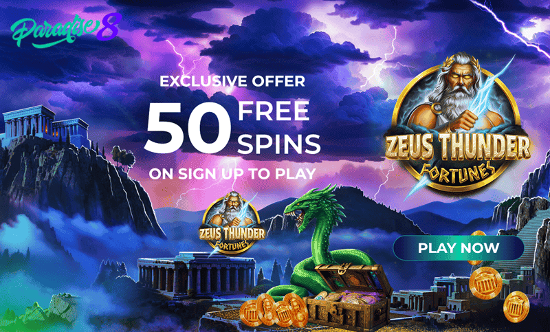 Exclusive 50 free spins at Paradise 8 Casino 