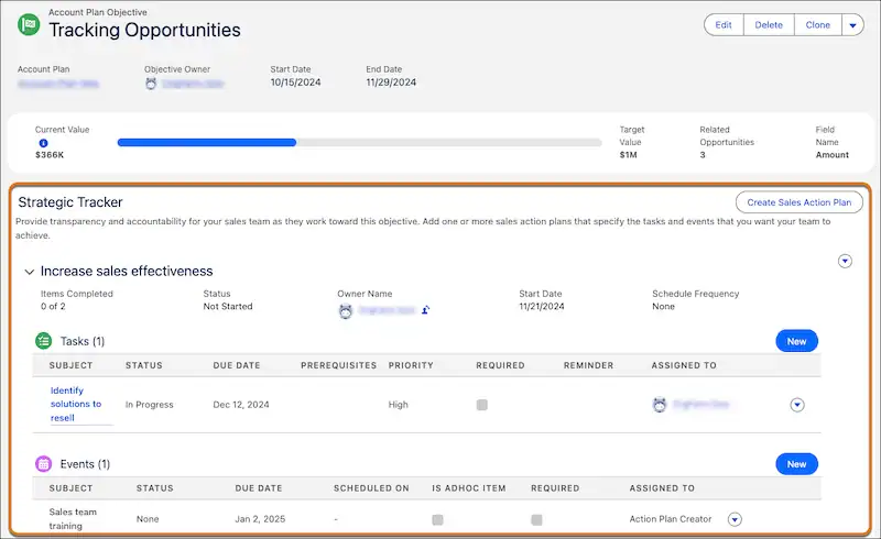 let you assign tasks and events 