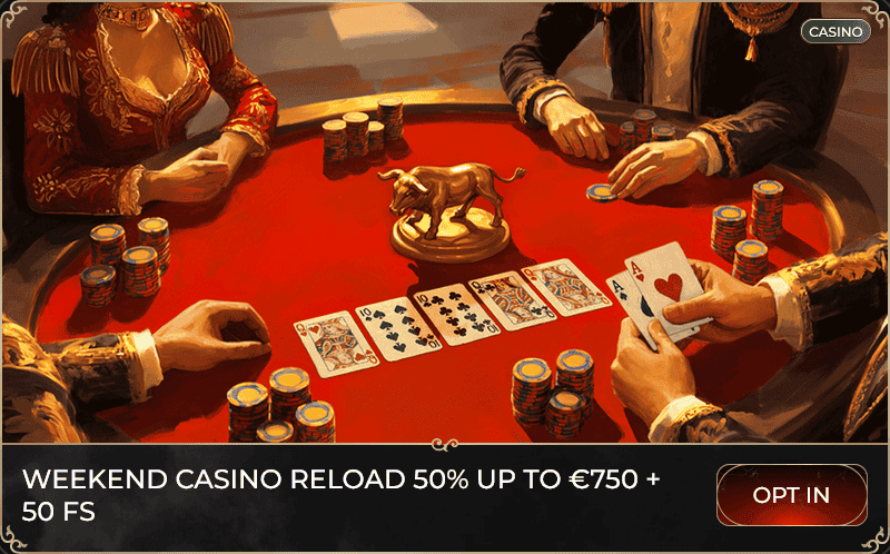 Casina Weekend Reload Bonus and Free Spins 