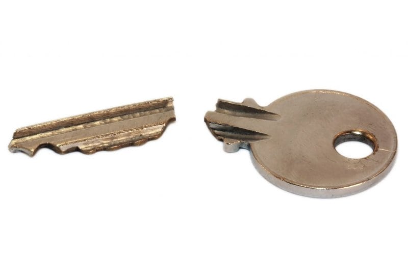broken key