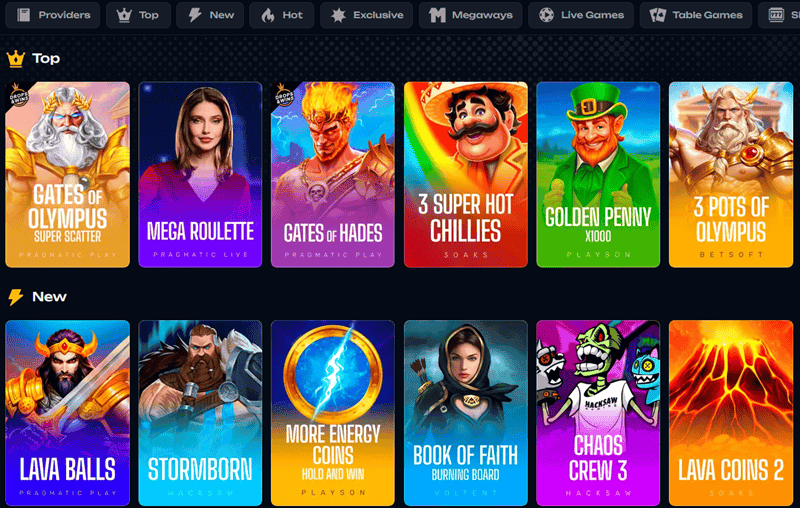 X3Bet Casino Games 