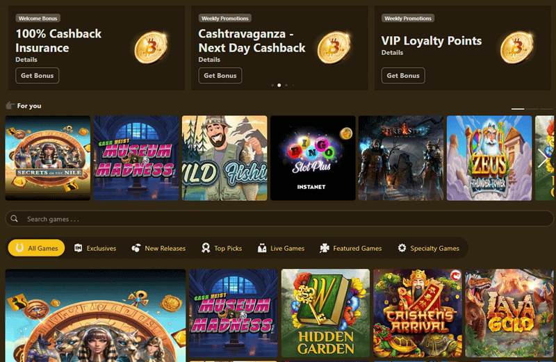 Register at Davincis Gold Casino 