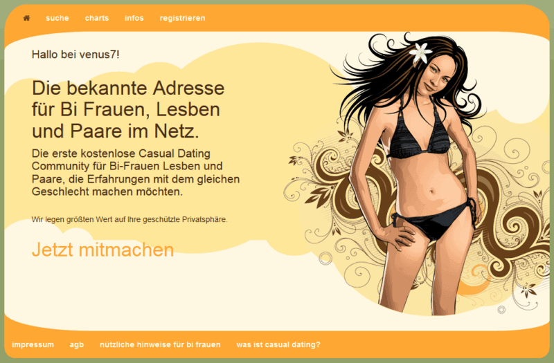 Venus7 - Casual Dating für Lesben & Paare
