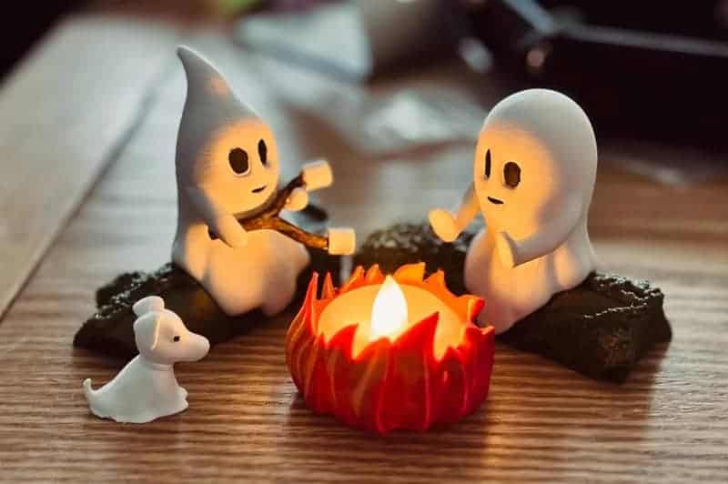 Ghost Campfire Gathering from Etsy