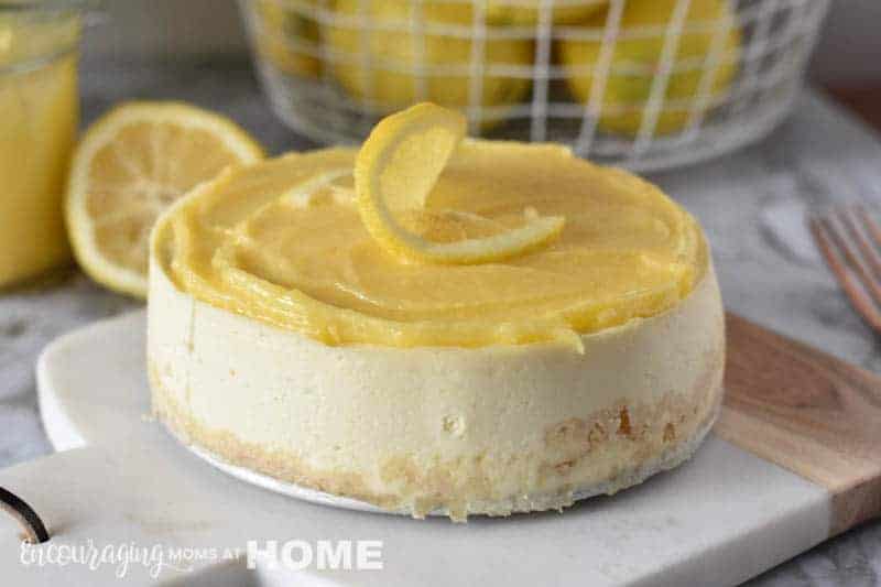 Incredible Instant Pot Lemon Cheesecake with Lemon Curd Topping