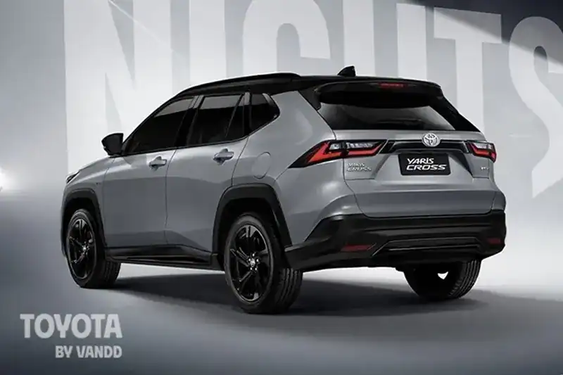 Đuôi xe Toyota Yaris Cross 2026 Facelift không thay đổi nhiều