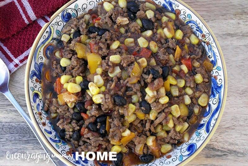 THM Tex Mex Chili in a bowl - Trim Healthy Mama