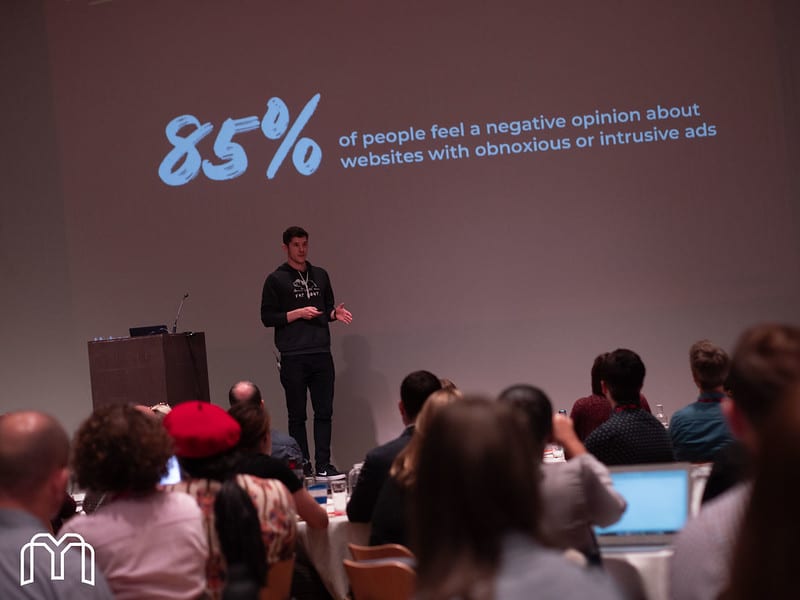 Gavin Bell talks about how to create a good experience with Facebook ads. Photo by Mr Ladd Photography