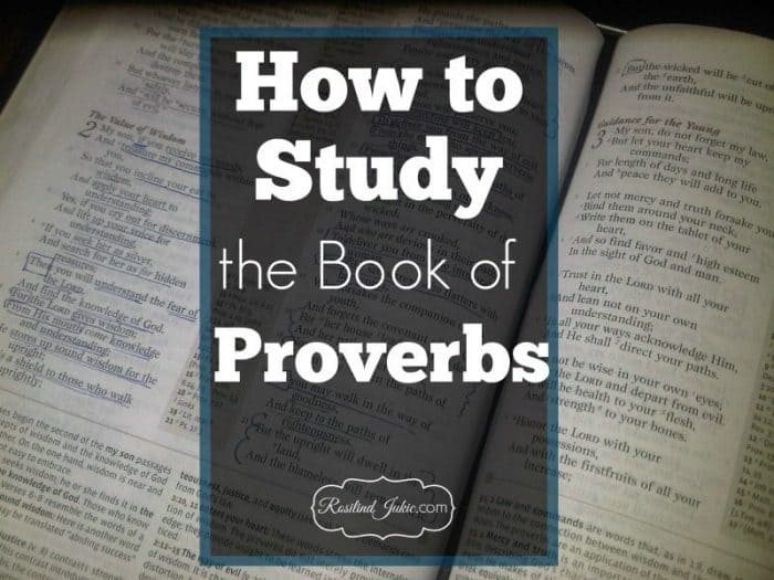 Proverbs is full of lovely lists and key words that teach wisdom and the fear of the Lord. Here's how to study the Proverbs!