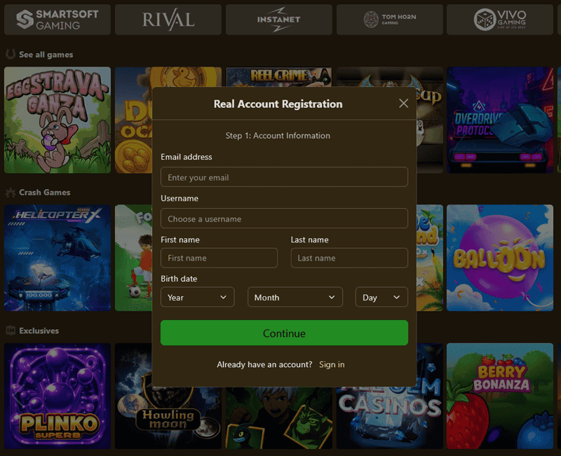 Join Da Vinci's Casino Online and play to win real money! 