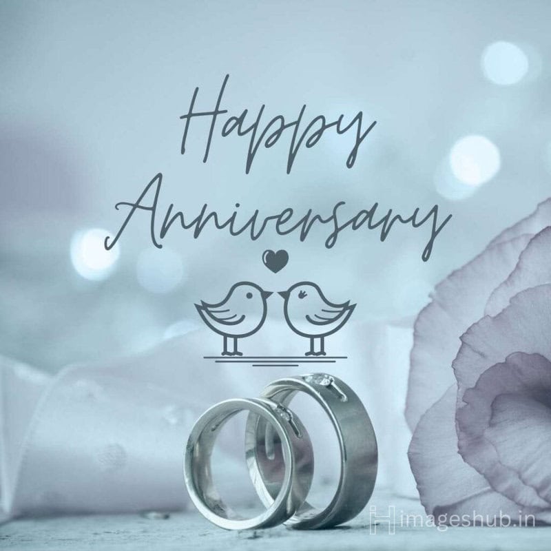 simple and elegant happy anniversary wishes with beautiful rings