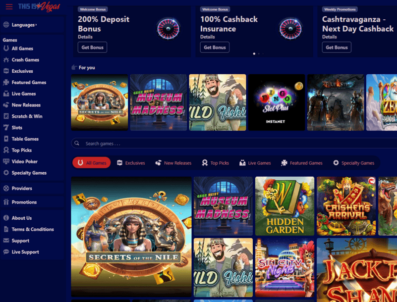 Register and Play at This Is Vegas Online Casino 
