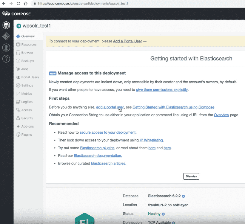 Compose Elasticsearch: new deployment ready