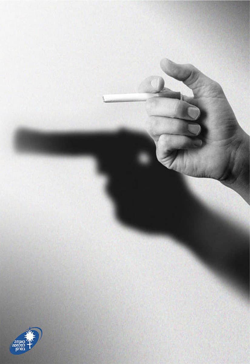 42+ Iklan Media Cetak Lucu Berbentuk Poster Marketing Super Kreatif 29 18. Iklan Layanan Masyarakat Anti Rokok Unik: Brand "Gitam" - Design Erlistic