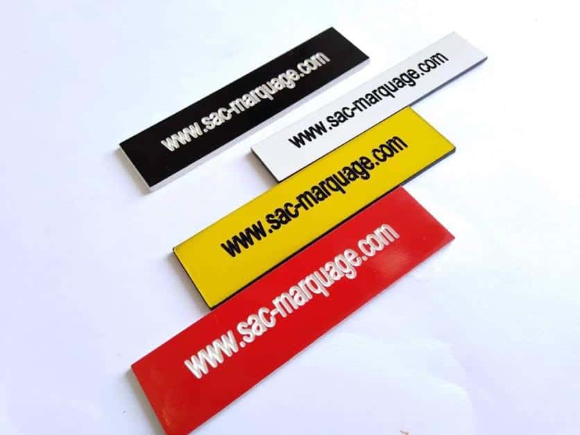 PVC tag with marking