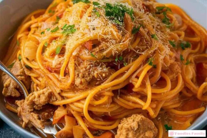 Texas Chicken Spaghetti