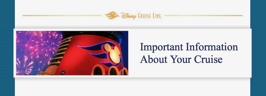 Disney Cruise Important Information