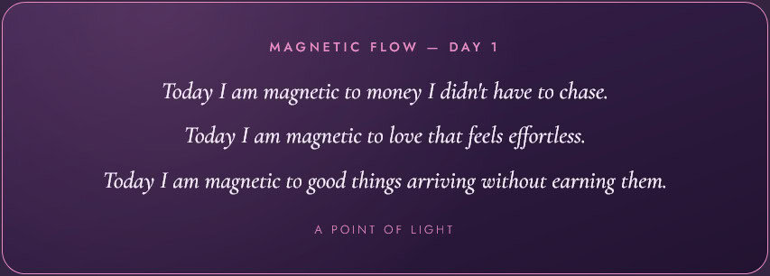Custom daily affirmation tool